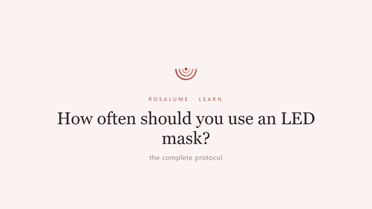 How often should you use an LED face mask? — Rosalume Learn
