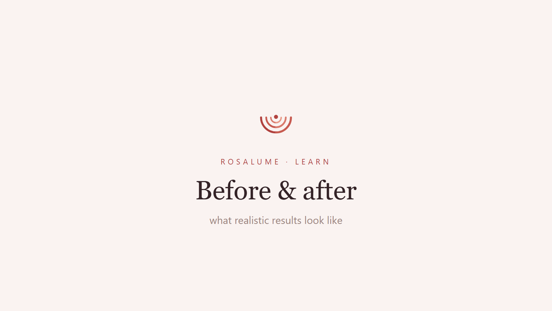 LED Face Mask Before and After: What Realistic Results Actually Look Like — Rosalume Learn