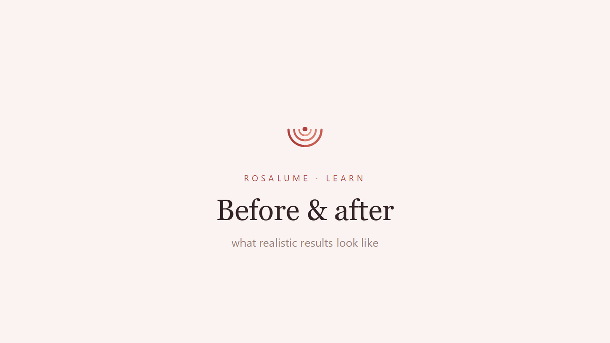 LED Face Mask Before and After: What Realistic Results Actually Look Like — Rosalume Learn