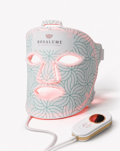 Rosalume red and near-infrared LED light therapy face mask (pre-launch product imagery)