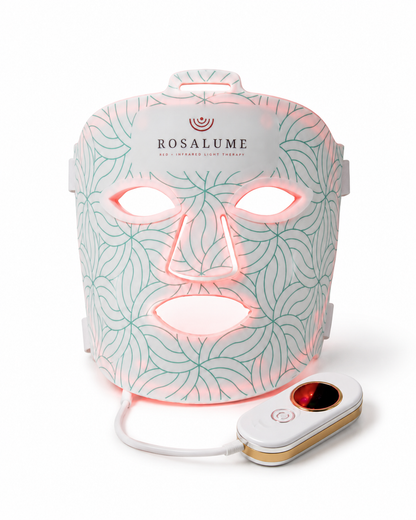 Rosalume red and near-infrared LED light therapy face mask (pre-launch product imagery)